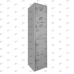 B1 Locker Metálico 4 Puertas Color Gris LOCC-4P37-GR Perfil copia