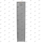 B2 Locker Metálico 3 Puertas Color Gris LOCC-3P37-GR Frente