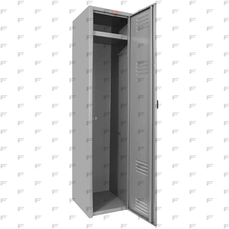 B3 Locker Metálico 1 Puertas Color Gris LOCC-1P37-GR Abierto-min