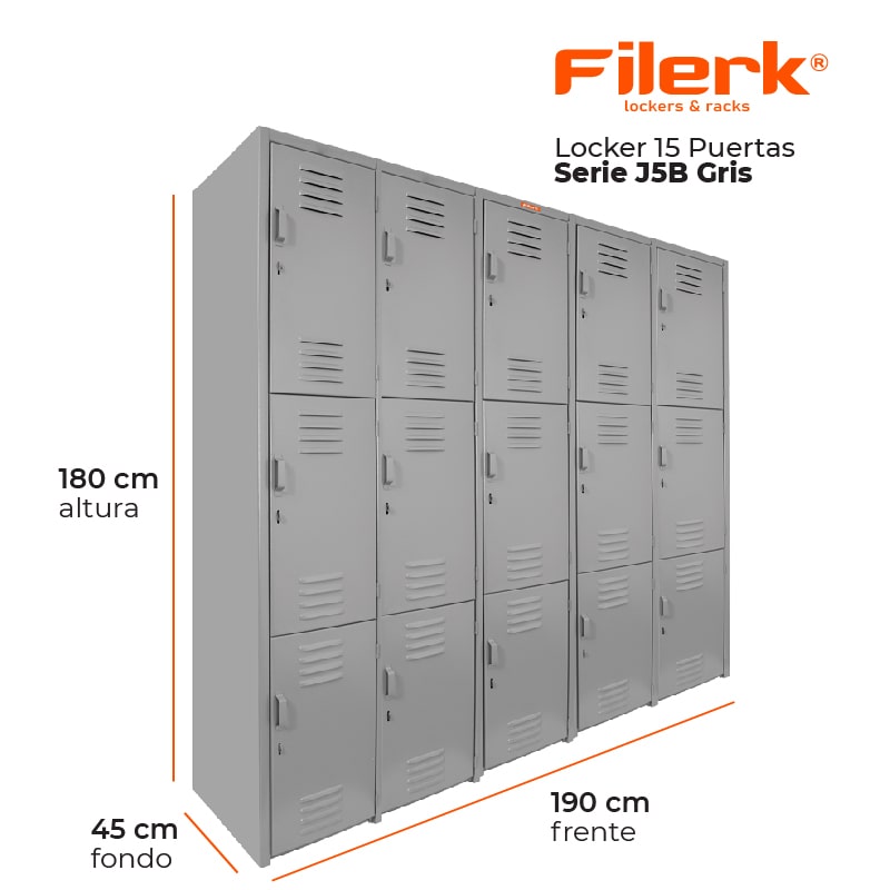 Locker Grande En Tándem Serie J5b 10 Puertas Lockers Metálicos Filerk